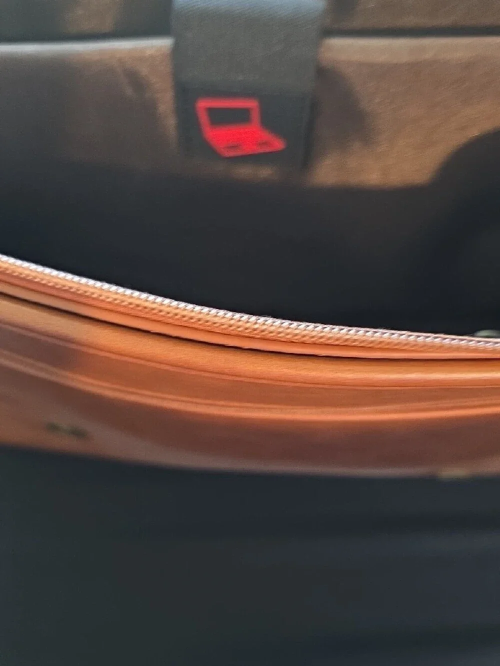 Tan LeatherLaptop  Briefcase Bag